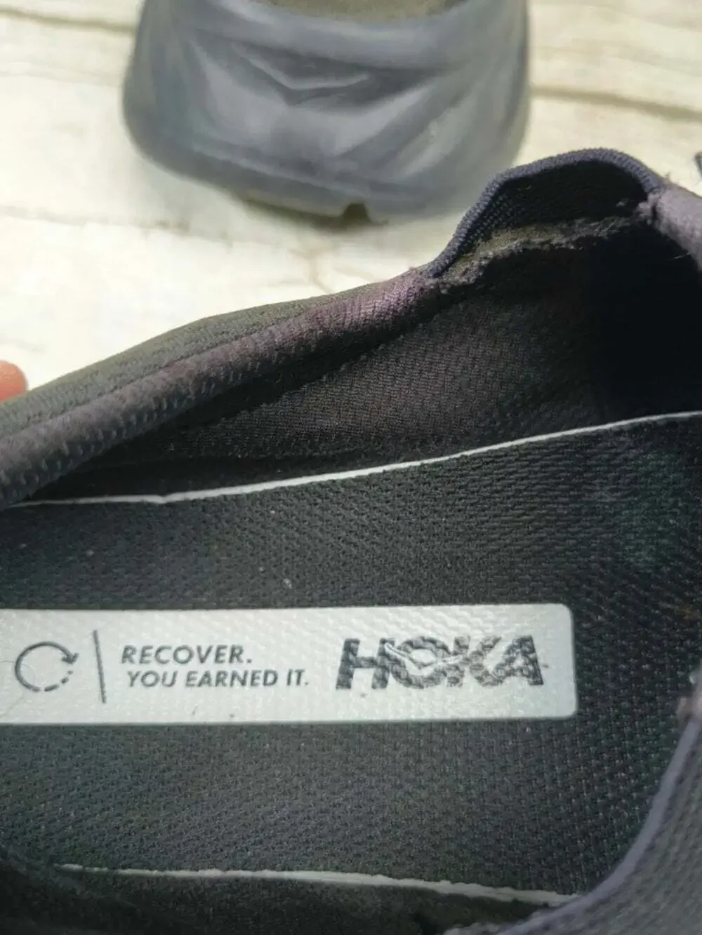Hoka One One M Ora Recovery Shoe 2 Black Slip On Comfort Sneakers Mens Size 9